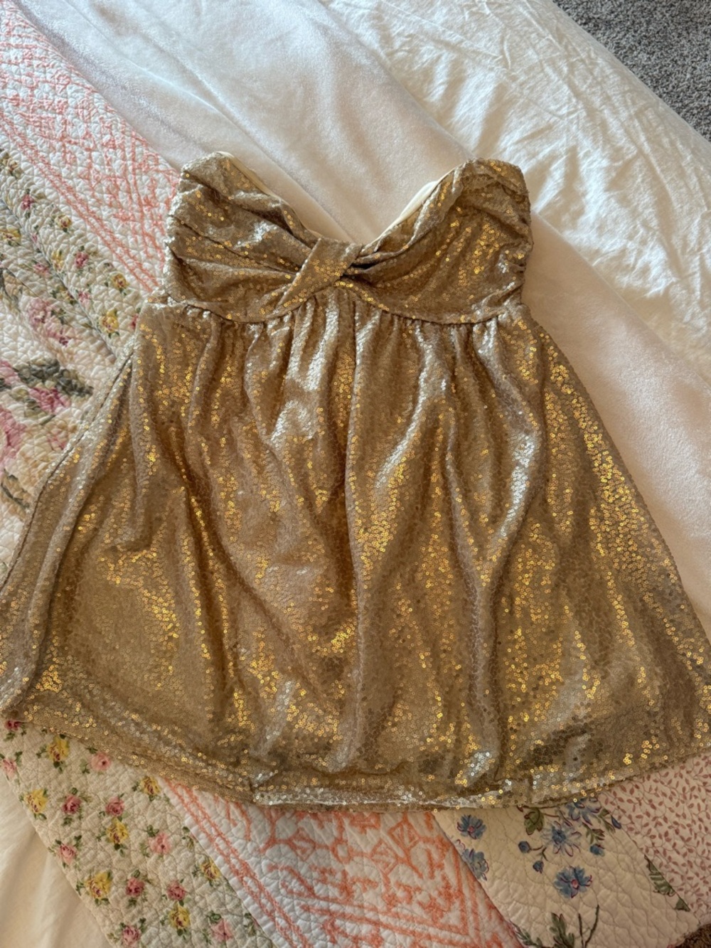 Sequin Babydoll Dress